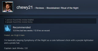 Illustration for article titled Bloodstained: Ritual Of The Night, As Told By Steam Reviews